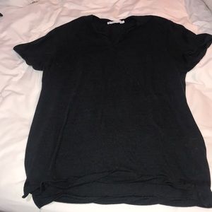Alternative brand basic Black V neck comfy tee